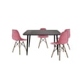 thumbnail image 1 of Comedor Rectangular Muercia 120x70 con Sillas Rosa para 4 personas, 1 of 5