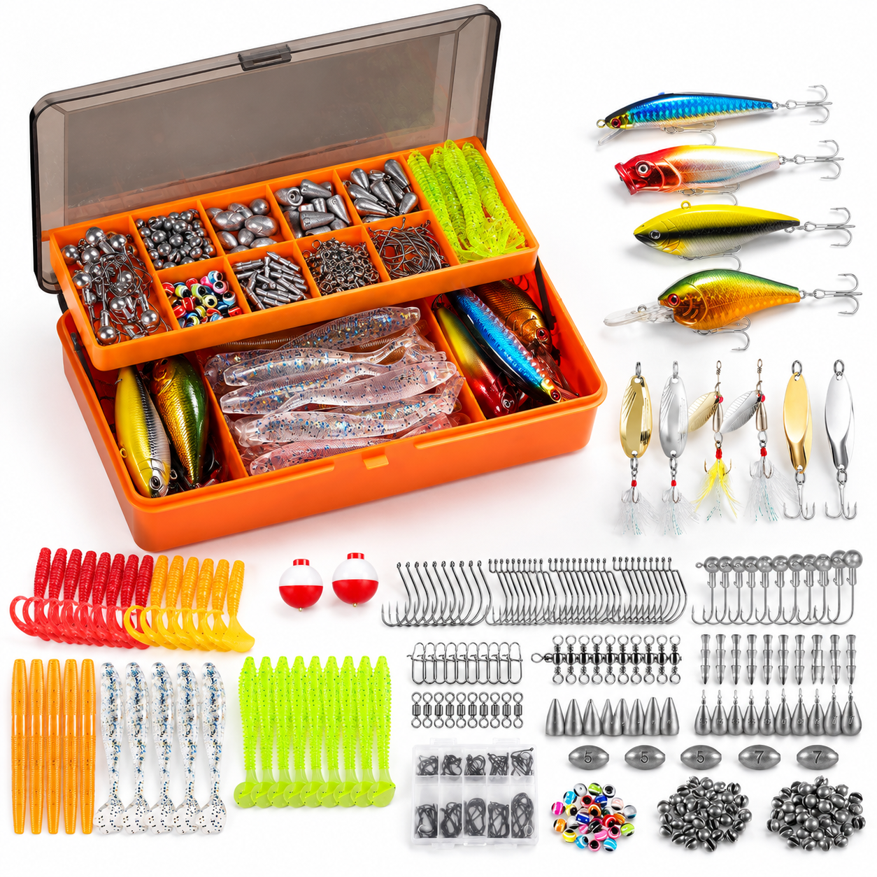 Fishing Lures Tackle Box -pact Gear For Btrout