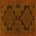 thumbnail image 1 of Ahgly Company Machine Washable Indoor Square Persian Yellow Traditional Area Rugs, 7' Square, 1 of 4