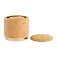 thumbnail image 6 of Sagebrook Home Set of Two Tufted Velvet Storage Ottoman Footrests with Button Accents, 6 of 9