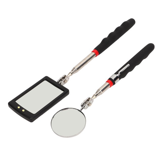 Telescoping Inspection Mirror, Flexible Retractable Inspection Mirror Check Breaks Professional Lightweight for Repair Vehicle