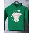 thumbnail image 3 of Elephant With Star Balloon Hoodie Toddler -Image by Shutterstock,  2 Toddler, 3 of 4