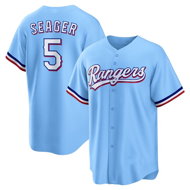 Men's Texas Rangers Corey Seager Jersey 5# Adult Baseball Jersey Player Name Sport Shirt