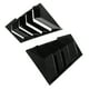 thumbnail image 4 of Persianas para ventana lateral, 2 unids/set, persianas para ventana lateral trasera de coche, reemplazo negro brillante, embellecedor de decoración Exterior para automóvil, 4 of 5