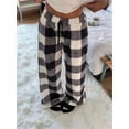 thumbnail image 4 of Pantalones de Pijama para Mujer, de Leopardo, Peludos, Estilo Y2K, de Cintura Alta, Bonitos. Cuadros L, 4 of 9