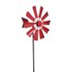 thumbnail image 1 of Ruifaya Molino de viento de metal creativo para decoración de césped y jardín, con energía solar, giratorio, para patio y jardín, 1 of 7