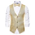 thumbnail image 1 of Men's Sequin Vest Performance Dress Jacket Night Shop Men's Host MC Studio Vest, 1 of 6