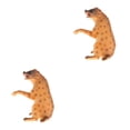 thumbnail image 4 of Guardoinrt Simulation Interactive Animal Figures Modèle pour Enfants Jouets Éducatifs Hyène 2Set, 4 of 6