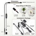 thumbnail image 6 of CNDRLEF 6000K Full Spectrum Plant Grow Light for Indoor Plants, Gooseneck Lamp with Auto On/Off Timer (4/8/12H) & 5 Dimmable Levels, LED Plant Lights for Indoor Growing, 6 of 6
