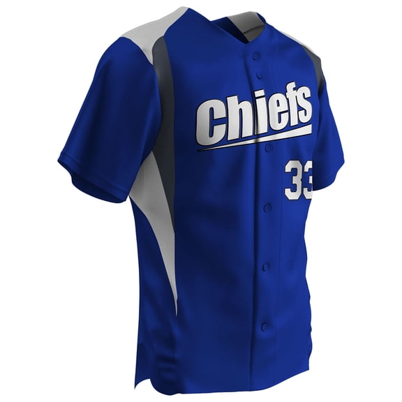 Bull Pen Full Button Jersey - WHITE BODY, BLACK BODY, GREY BODY - XL