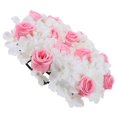 thumbnail image 5 of Pink Silk Flower Candle Wreath for DIY Use Lightweight and Portable Adds Chic Decor Touch, 5 of 5