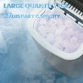 thumbnail image 5 of Electactic Countertop Ice Maker Portable Ice Machine with Handle, Self-Cleaning Ice Makers, 26Lbs/24H, 9 Ice Cubes Ready in 6 Mins for Home Kitchen Bar Party Gray, 5 of 7