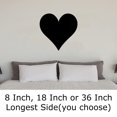 Full Heart Love Valentine Filled Wall Decals for Walls Peel and Stick
