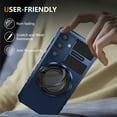 thumbnail image 5 of For Samsung Galaxy S25 Case, Samsung Galaxy S25 Case with Invisible Stand, Military Grade Protective Cases with Ring[Adjustable & Foldable] ,Magnetic case,Shockproof,Royalblue, 5 of 11