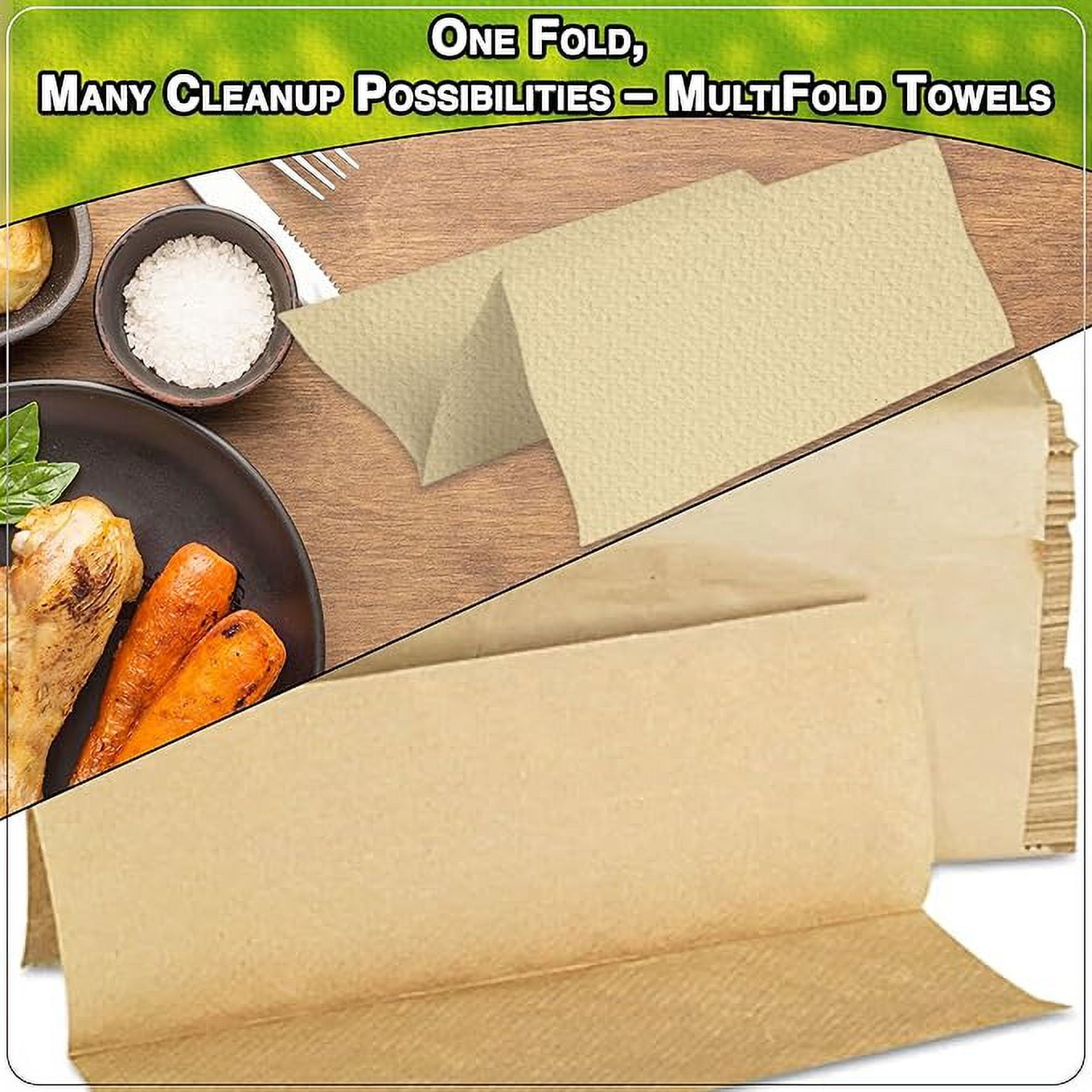 Perfect Stix Kraft MultiFold Paper Towels, 2 Pack, 250 Count Each, 500 Total