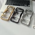thumbnail image 4 of Solid Color Hollow Shaped Electroplated Soft Phone Fashionable Hollow Shaped Electroplated Phone Mini Shockproof Shaped Phone, 4 of 7