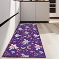 thumbnail image 4 of Purple Fairy Unicorn Pattern Kitchen Rug Mat,Kitchen Runner Rugs Non Skid Washable,Decorative Kitchen Floor Mats for Kitchen,Sink,Laundry,17"X47", 4 of 5
