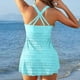 thumbnail image 4 of Mujeres Más Tamaño Trajes de Baño Dos Piezas Suelto Tankini con Desmontable Acolchado Sujetador Y Pantalones Cortos para la Piscina de Playa, 4 of 9