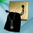 thumbnail image 2 of Heights Jewelers Personalized Triple Pendant Monogram Necklace in Sterling Silver, 2 of 4