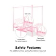 thumbnail image 4 of DHP Canopy Metal Bed, Twin, Pink, 4 of 10