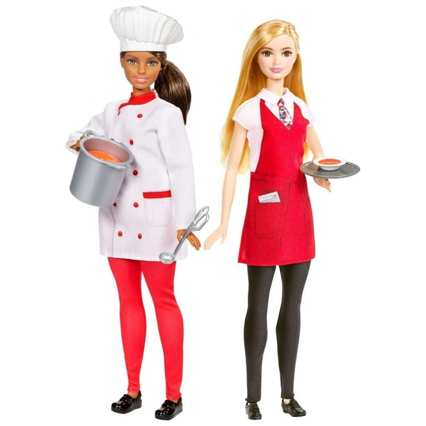 Barbie Careers Restaurants and Cooking Doll 2pack