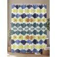 thumbnail image 4 of Modernism Shower Curtain Set ，Waterproof Fabric Shower Curtains Yellow Blue Color Block Pattern Shower Curtains for Bathroom,Bathroom Decor 72"x84", 4 of 6
