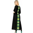 thumbnail image 2 of HAPPY BAY Women's Summer Loungewear OverSize Caftan Long Boho Sleepwear 2X-3X Green_AC616, 2 of 3