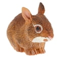 thumbnail image 1 of KAKOWELY Cottontail Rabbit Home Decor Plastic Miniature Animal's Figurine Desktop Decor,3.74X"X2.68"X1.97", 1 of 5