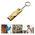 thumbnail image 3 of Kyusrd Stainless Steel Outdoor Survival Whistle Double Tube High Frequency Whistle, 3 of 9