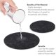 thumbnail image 5 of Posavasos de fieltro, elegante decoración de mesa para el hogar y la oficina, capacidad de absorción de agua y solución de almacenamiento compacta, posavasos absorbentes no tóxicos y duraderos que, 5 of 7
