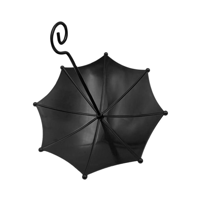 Comedero para pájaros con forma de paraguas, práctico y resistente a intemperie, para colgar en terrazas, patios y jardines.