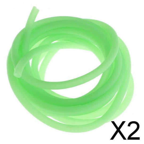 Tubos luminosos de silicona para aparejos de pesca de carpas de 2 x 2 m, funda para aparejos de bricolaje B 2 piezas