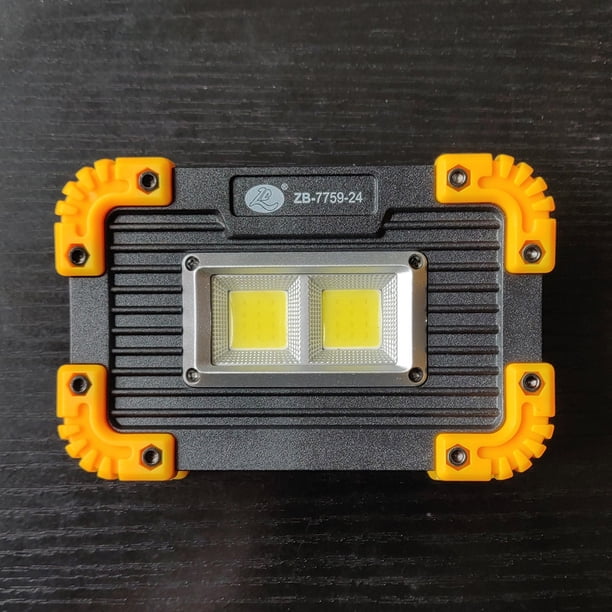 Luz Led Luz Led Lámpara de camping LED COB Luz de trabajo de servicio de plástico regulable para accesorios al aire libre