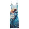 thumbnail image 5 of Mermaid Glitter Fish Scale Girls Sleeveless Dress for Women Clothing Female Women's Summer Skirt, 5 of 7