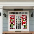 thumbnail image 2 of Merry Christmas Banners, Christmas Porch Sign Gnome and Santa Claus Holiday, 2 of 5