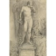 thumbnail image 2 of Gabriel Jacques de Saint-Aubin 17x24 Gold Ornate Framed and Double Matted Museum Art Print Titled - Rendezvous in the Palais Royal (1774), 2 of 4