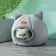 thumbnail image 3 of DABEI Cozy Cat Cave Bed - Soft, Removable, And Winter-Warm For Kittens And Pets, 3 of 21