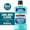 Listerine Ultraclean Antiseptic Mouthwash, Oral Care for Gingivitis, Cool Mint, 500 mL