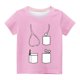 thumbnail image 2 of Niño Pequeño Camisa de Pascua Chico Manga Corta Camiseta Gráfica Cuello Redondo Crop Top para 3-14 Años Niñas Y Chico, 2 of 4