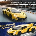 thumbnail image 2 of 2425S RC Cars - 1:24 con Licencia Oficial Lambo Veneno, Carreras Deportivas Eléctricas, Vehículo Modelo de Auto, para Juguetes y Regalos para Niños y Adultos (Amarillo), 2 of 7