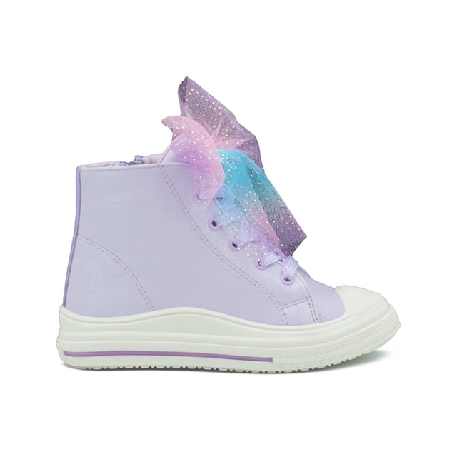 Tenis Bota Bambino Para Niña Plataforma Antiderrapante Lila lavanda 15