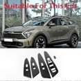 thumbnail image 4 of Carbon Fiber Car Door Window Armrest Cover Switch Panel Cover Sticker Trim for Kia Sportage NQ5 2021 2022, 4 of 5