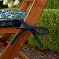 thumbnail image 6 of ARDEN Indoor/Outdoor Foam Seat Pad, 2 Pack, 17 x 16, Patio Cushion, Water repellent, Fade Resistant, Foam Cushion Sapphire Aurora Blue Damask, 6 of 8
