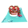 thumbnail image 1 of Tarjetas del Día de San Valentín, tarjeta de aniversario, corazón, flor, dulce tarjeta de boda romántica para el hogar, Día de la madre, novio, mujer, 1 of 10