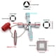 thumbnail image 1 of Llave multifunción de 4 vías, práctica llave de armario universal, llave cruzada universal para contadores de agua y electricidad, radiadores, contadores de gas, ascensores, altura 8,7 cm (plata) XianweiShao 1327533297523, 1 of 1