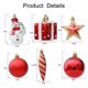 thumbnail image 4 of Bolas de árbol de Navidad, bastón de caramelo rojo, adorno colgante, juego de colgantes grandes, decoraciones navideñas para el hogar, Navidad 2024, Año Nuevo, 4 of 5
