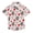 Raccoon and Love Heart, variant on Small Short Sleeve Button Down Shirts Mushroom and Herb Casual Shirt 3-10 Years