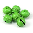 thumbnail image 1 of Nvzi Cascabeles, 22 mm, 60 piezas, cascabeles artesanales para decoración navideña, fiestas musicales, hogar, festivales, bodas, color verde, 1 of 4