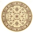 thumbnail image 2 of Radici Usa Como Area Rug 1596 Ivory Vines Leaves 8' x 8' Round, 2 of 2