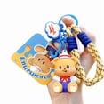 thumbnail image 5 of Cute Cartoon Butter Bear Keychain Sporty Backpack Charm Bag Pendant Lightweight PVC Alloy Decors For Bags Gifts, 5 of 10